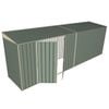 Build-A-Shed 1.2 x 6.0 x 2.0m Skillion Double Hinged Side Doors Shed - Green