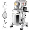 VEVOR Commercial Electric Food Mixer Stand Mixer with 3 Speeds