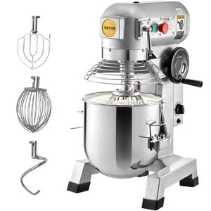 VEVOR Commercial Electric Food Mixer Stand Mixer with 3 Speeds