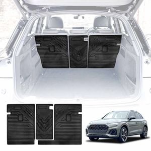 3D All Weather Back Seat Protector for Audi Q5 SQ5 2017-2025 Heavy Duty Seats Kick Mats Cover