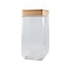Scullery Bamboo & Glass Square Canister 2.1l