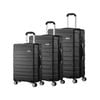 Mazam 3PCS Luggage Suitcase Set TSA Lock Black