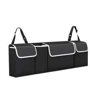 NNEOBA Car Back Seat Organizer Oxford Polyester Hanging Storage Bag Black