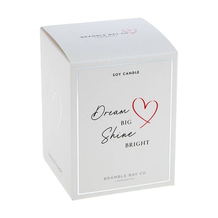 Bramble Bay Dream Big Glass Cinnamon & French Occasion Soy Candle 300g