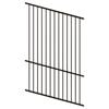 ProtectorAl 350-1200W x 1800H Satin Black Raked Up to 15º Flat Top Pool Fence Panel - Black