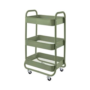 Ezy Storage Kozo Green 3 Tier Utility Trolley