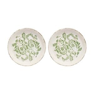 2pk Lvd Enchanted Ceramic Kitchen Dinner Plate Home Decor 23.5x23.5x2.5cm