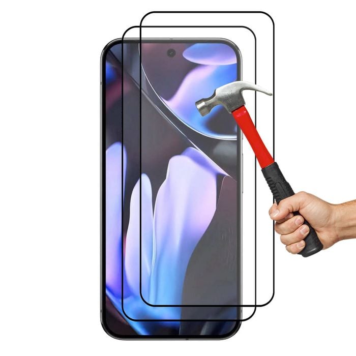 2 Pack MEZON Google Pixel 9 Pro XL Full Cover Tempered Glass Screen Protectors