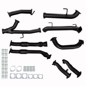 Toyota Landcruiser Exhaust 200 Series 4.5L V8 Twin 3" To Single 3.5" Turbo Back Cats & Mufflers 409 Grade Stainless Steel