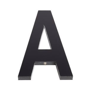 Sandleford 120mm Black Ultra Acrylic House Letter A - A