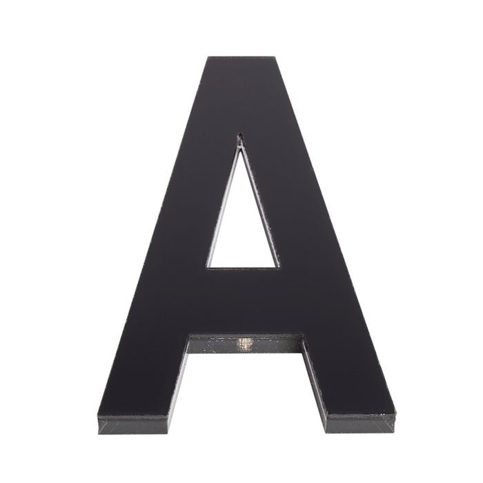 Sandleford 120mm Black Ultra Acrylic House Letter A - A