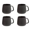 4PK Bramble Bay Summer Blooms Ceramic Everyday Kitchen Coffee Mug Charcoal