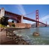 Golden Gate Bridge in The Bright   Print 100% Australian Made 150 x 100cm  (Stretched)