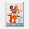 Galrie Vintage Summer Elegance - Monte-Carlo Art Print by Jean Gabriel Domergue, Wood Frame, 70 x 100cm (28 x 40inch)