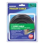 Narva 5A 2.5mm Black, Red, Green, Yellow, Blue, White, Brown 7 Core Trailer Cable - 10m 