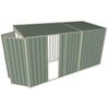 Build-a-Shed 1.5 x 3.7 x 2m Single Sliding Side Door Skillion Shed - Green