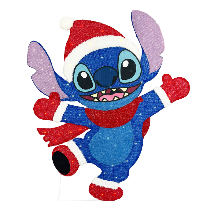 Disney 90cm Festive Stitch 2D Fabric Light