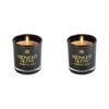 Old Tupton Midnight Glow Scented Candle 160g Round Black 2 Pack