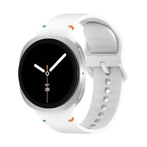 Samsung Galaxy Watch 8 40mm/44mm/Classic 46mm Soft Silicone Loop Watch Band Strap (White)