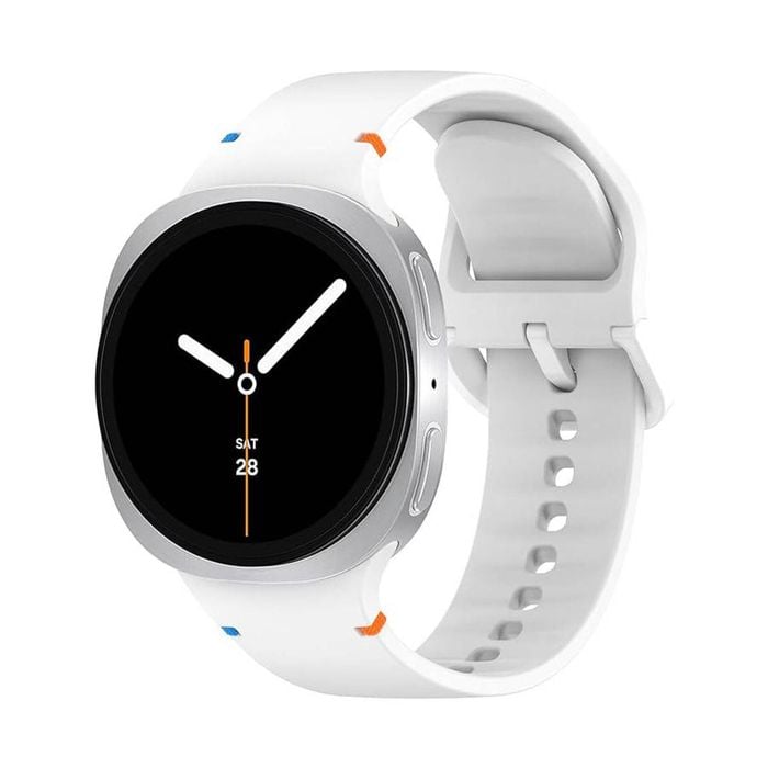 Samsung Galaxy Watch 8 40mm/44mm/Classic 46mm Soft Silicone Loop Watch Band Strap (White)