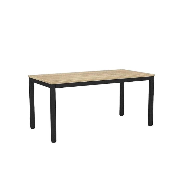 Olg Axis Table 4 Leg Black Frame New Oak Ravine Top L1600mm X W750mm