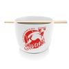 Afl Noodle Bowl With Chopsticks - Sydney Swans - Ceramic - 490ml Capacity