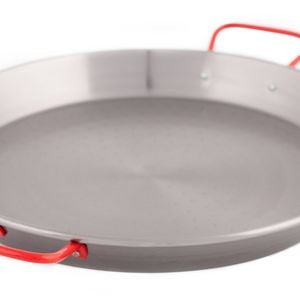 Garcima Universal Paella Pan Silver/Red 60x50x7cm/D50cm/Feeds 8-12