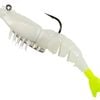 Z-Man EZ ShrimpZ Rigged 3.5 2pk Glow / Chart Tail"