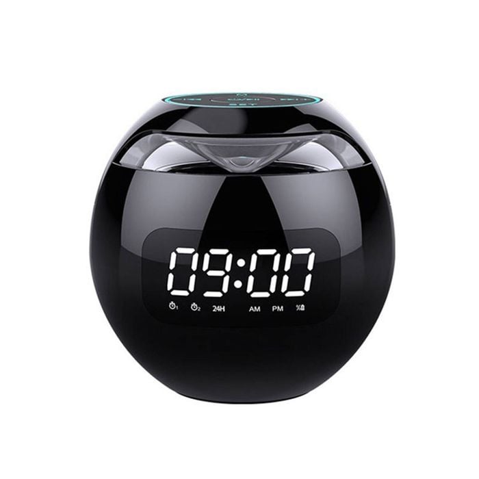 Catzon 4 In 1 Mini Alarm Clock With Bluetooth Speaker & Colorful Light