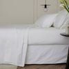 Bedding Co. Sheet Set 1200TC Egyptian Cotton White Stripe Super King