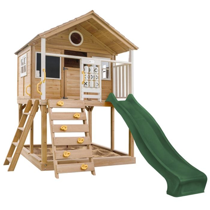 Lifespan Kids Warrigal Cubby House with 2.2m Green Slide