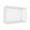 Lugna 512 x 750 x 280mm White Cabinet Shell