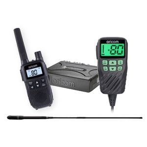 Oricom UHF360R 5 Watt UHF CB Radio Controller Speaker Mic Instant Replay + 6.5dBi Antenna + UHF2200 2 Watt Handheld (UHF360RAH)