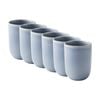 6pk Ecology Element Kitchenware Cuddle Mug Sky Light Blue Stoneware 250ml