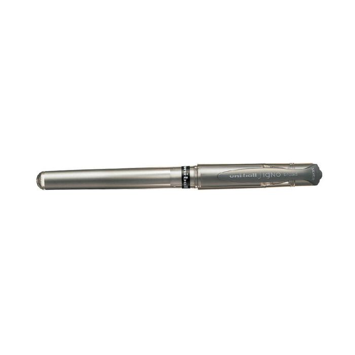 Uni-Ball Signo Broad Tip Rollerball Pen 12pcs (Metallic Silver)