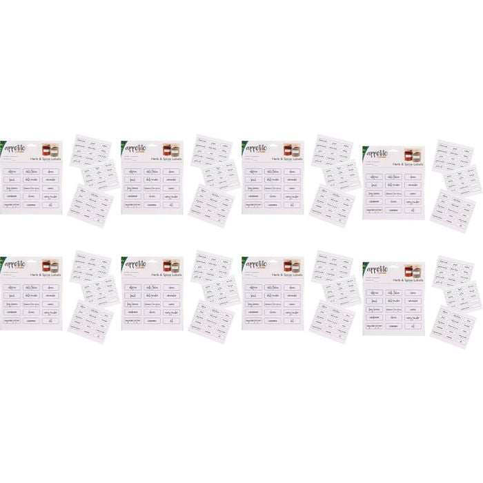 8x 45pc Appetito Vinyl Herb & Spice Labels Home Kitchen Accessory