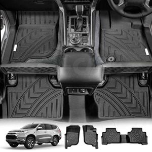 3D Customized All Weather Car Mat Floor Liner Full Set Carpet for Mitsubishi Pajero Sport 2015-2025