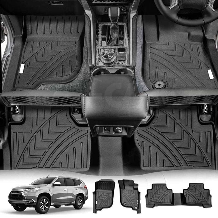 3D Customized All Weather Car Mat Floor Liner Full Set Carpet for Mitsubishi Pajero Sport 2015-2025