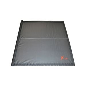 Black 120cm X 120cm X 5cm Gymnastics Mat - 2-piece Folding Gym Exercise Yoga Mat