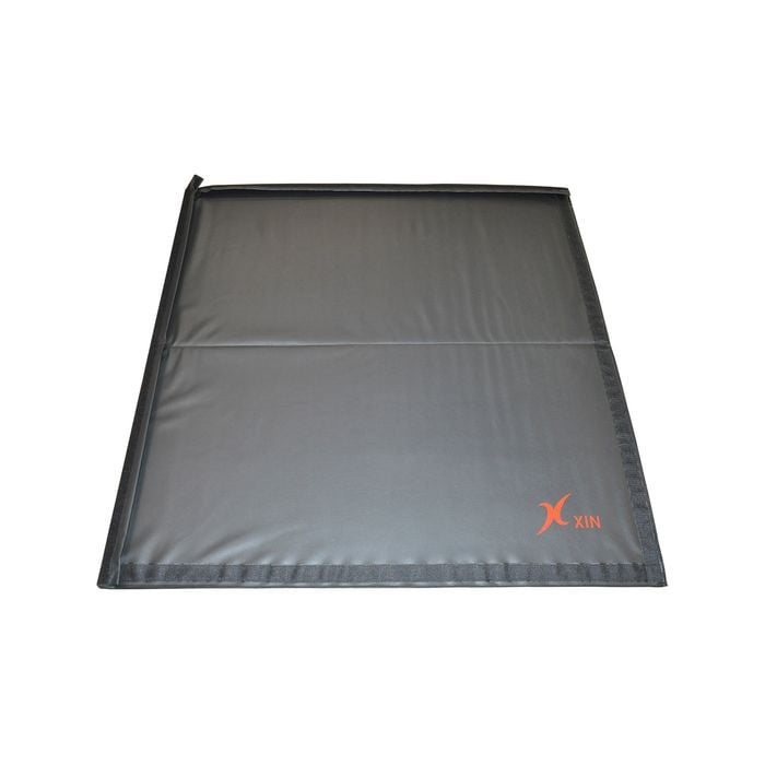 Black 120cm X 120cm X 5cm Gymnastics Mat - 2-piece Folding Gym Exercise Yoga Mat