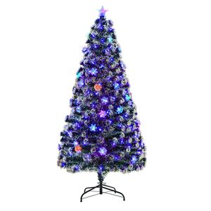 Tinseltown LED Christmas Tree 6FT 1.8M Xmas trees Optic Fibre  Multi Colour 230 Tips
