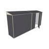 Build-a-Shed 0.8 x 4.5 x 2m Skillion Single Hinged Side Door Shed - Grey