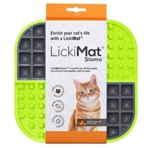 Lickimat Slomo Slow Feeder Mat for Cats Turquoise