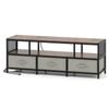 Costway 3-tier Tv Stand For Tvs Up To 65” Entertain Center Brown