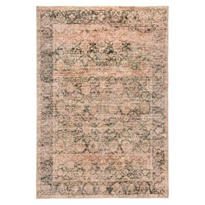 Loopsie-290cm X 200cm-pinarli Brown And Green Floral Washable Rug