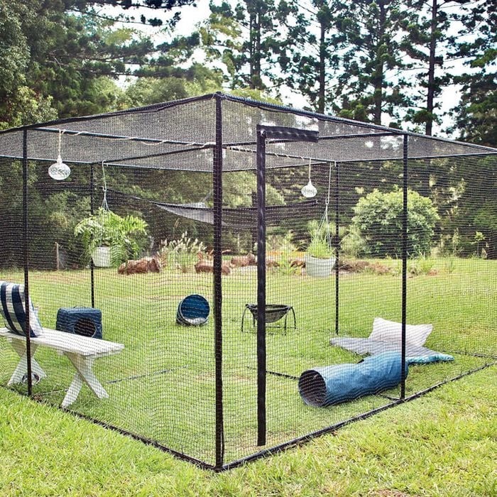Quad Freestanding Cat Enclosure x Bunnings Australia