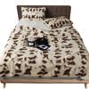 Anycozy Throw Blanket 160×200cm Beige Giraffe Plush Fur Soft Warm