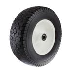 Easyroll 6.5 x 8" Flat Free Puncture Proof Wheelbarrow Wheel With 1" Axle Diameter