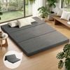 Giselle Folding Mattress 10cm Queen Foldable Foam Grey Bed Mat