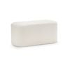 Podd 80cm Boucle Cream Rectangle Rounded Ottoman Bench Stool